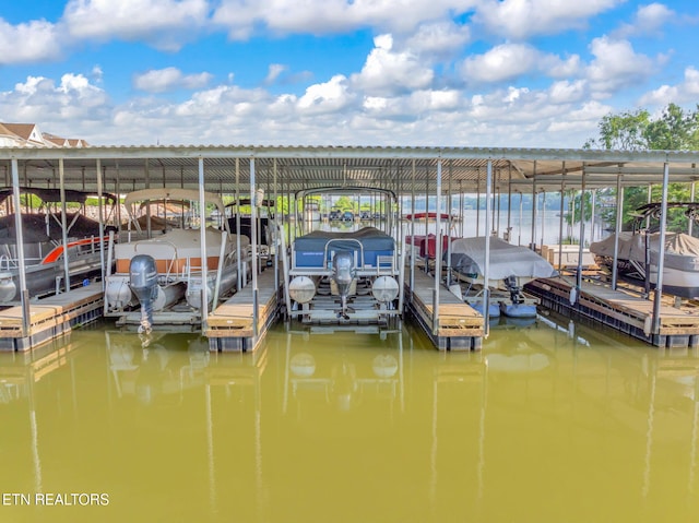3210 Gazebo Point Way, Knoxville, TN 37920 - dock area featuring boat lift and a water view
