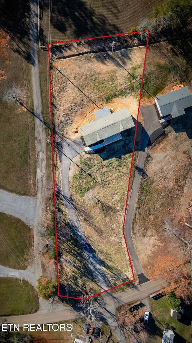 4501 Shipe Rd, Corryton, TN 37721 - aerial overview of property's location with property parcel outlined