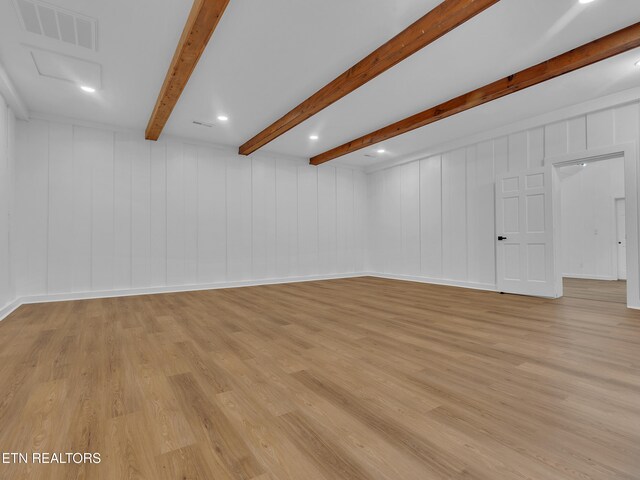9501 E Aiken Ln, Knoxville, TN 37922 - below grade area with light wood finished floors and recessed lighting