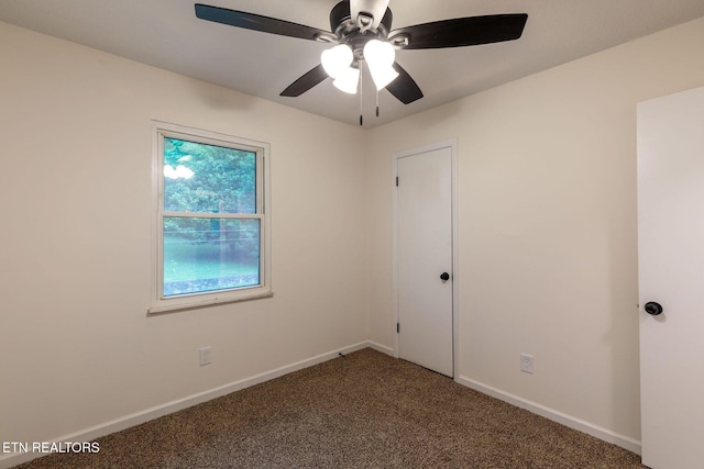 2800 Boyds Bridge Pike, Knoxville, TN 37914 - carpeted spare room with baseboards and ceiling fan