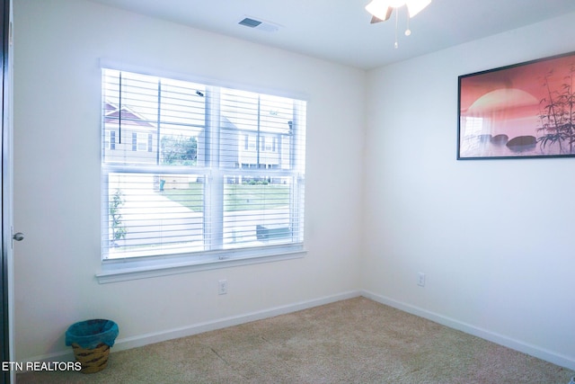 5049 Cottonseed Way, Morristown, TN 37813 - spare room featuring carpet, ceiling fan, and baseboards