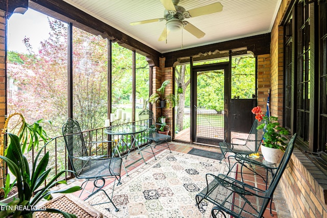 109 Willard St, Maryville, TN 37803 - sunroom with ceiling fan