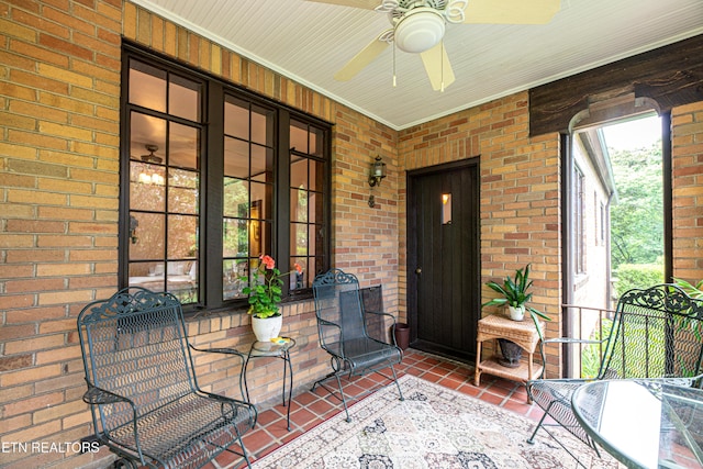 109 Willard St, Maryville, TN 37803 - sunroom featuring ceiling fan