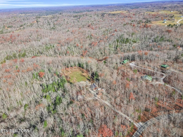 390 John J Smith Rd, Oneida, TN 37841 - aerial view of property and surrounding area with a forest