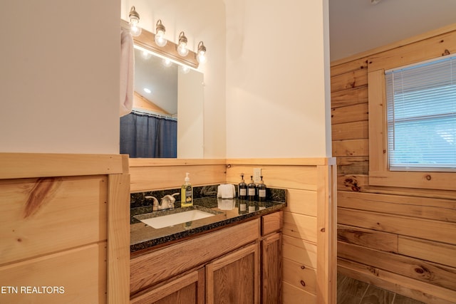 1646 Misty Hollow Way, Gatlinburg, TN 37738 - full bath featuring vanity and wood walls