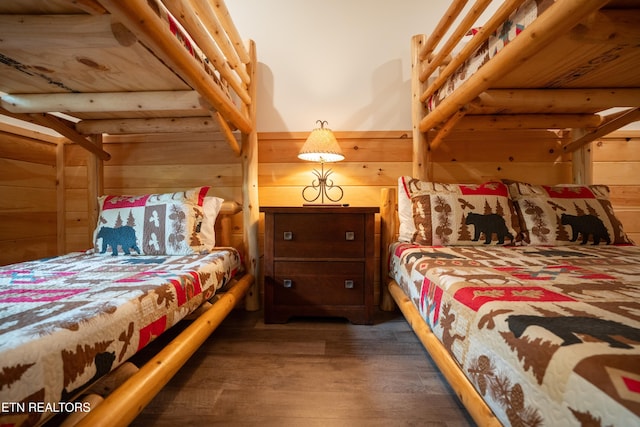 1646 Misty Hollow Way, Gatlinburg, TN 37738 - bedroom with wood finished floors and wooden walls