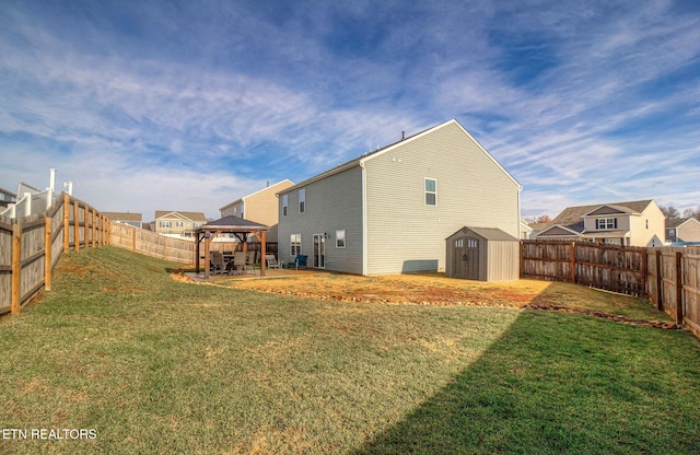 812 Greene Meadow Dr, Talbott, TN 37877 - back of house featuring a gazebo and a patio area
