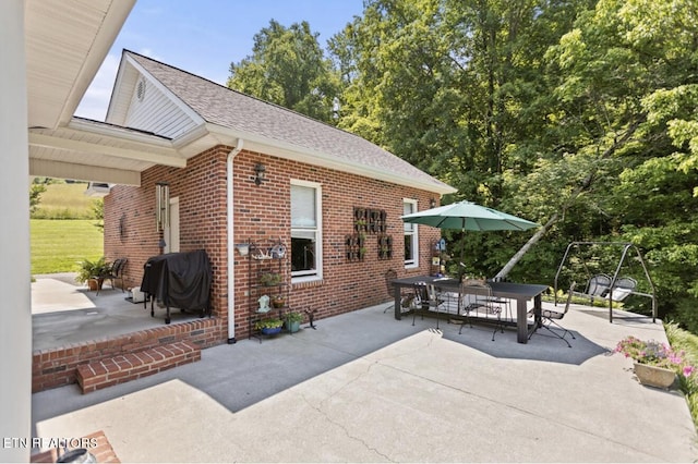 4151 Cave Springs Rd, Tazewell, TN 37879 - view of patio / terrace with a grill and outdoor dining area