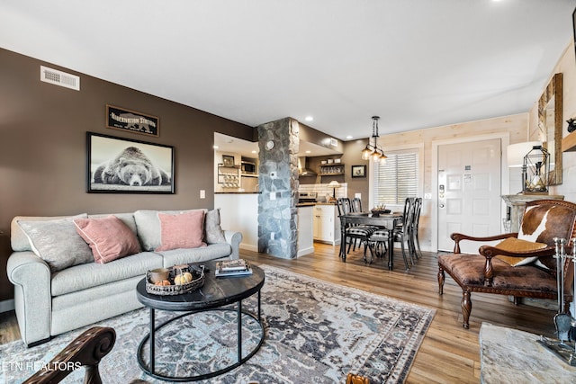 3710 Weber Rd Unit E107, Gatlinburg, TN 37738 - living area with light wood-style flooring, recessed lighting, and baseboards