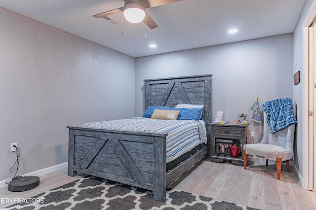 117 Maltese Ln, Oak Ridge, TN 37830 - bedroom featuring light wood-style floors, ceiling fan, and baseboards
