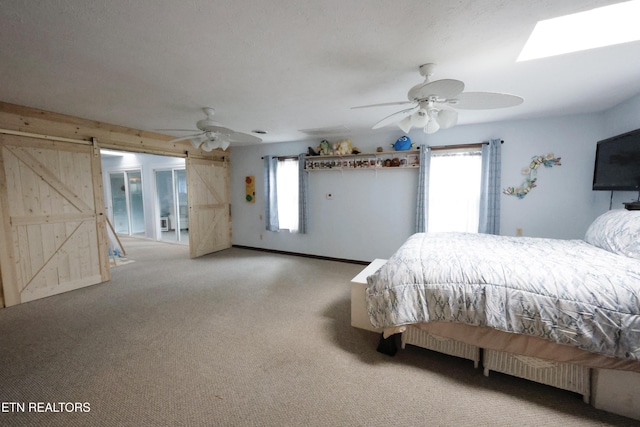 2645 Mountain View Dr, Morristown, TN 37814 - bedroom with multiple windows, light carpet, and a ceiling fan