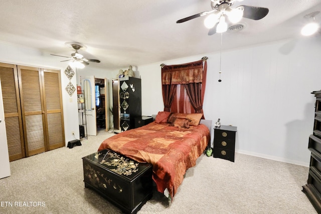 2645 Mountain View Dr, Morristown, TN 37814 - bedroom with carpet and a ceiling fan