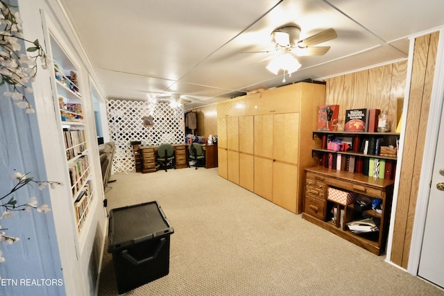 2645 Mountain View Dr, Morristown, TN 37814 - sitting room with carpet and ceiling fan
