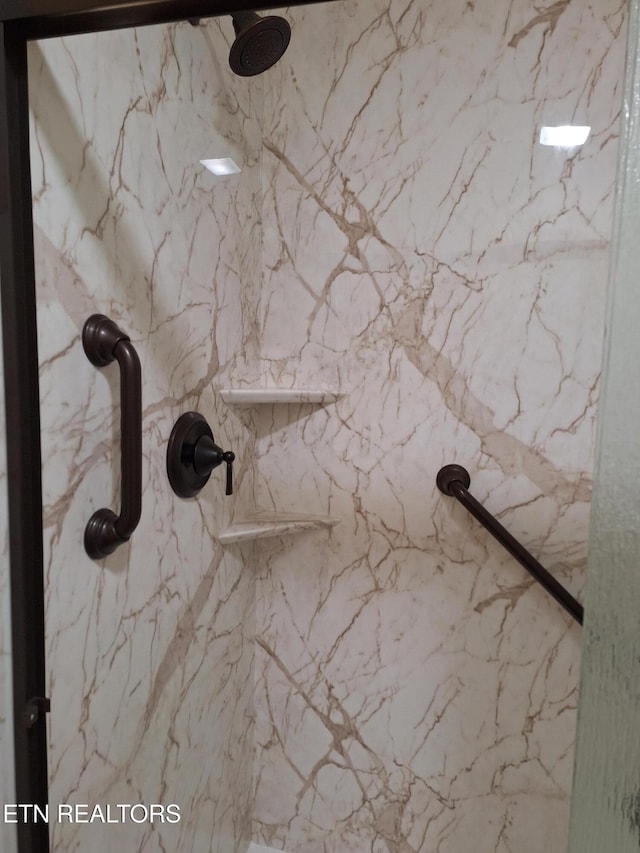 7739 Applecross Rd, Corryton, TN 37721 - bathroom view of a marble finish shower