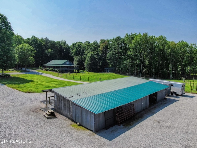 147 Akers Chapel, Jamestown, TN 38556 - surrounding community with a yard, a pole building, and an outbuilding