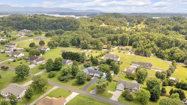 1647 Sams Dr, Dandridge, TN 37725 - bird's eye view of a mountainous background and a heavily wooded area