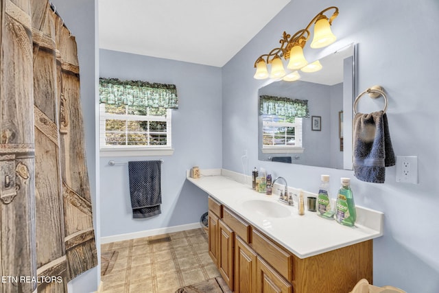1647 Sams Dr, Dandridge, TN 37725 - bathroom featuring vanity and baseboards