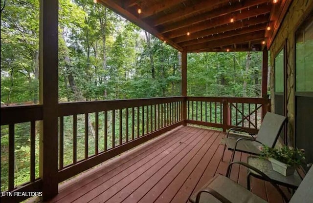 1930 Regans Ridge Way, Sevierville, TN 37876 - wooden deck featuring a wooded view