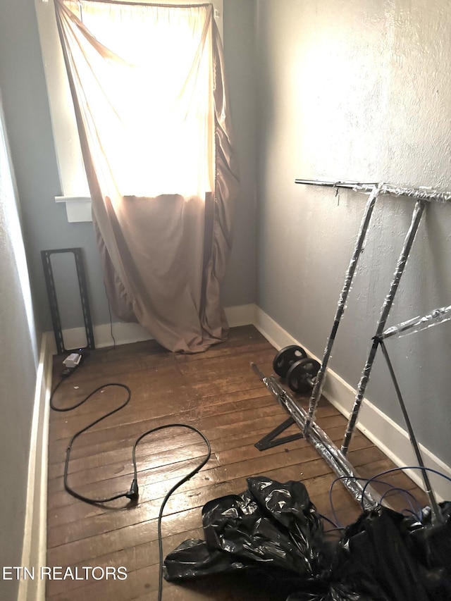 2102 Harvey St, Knoxville, TN 37917 - empty room featuring hardwood / wood-style floors and baseboards