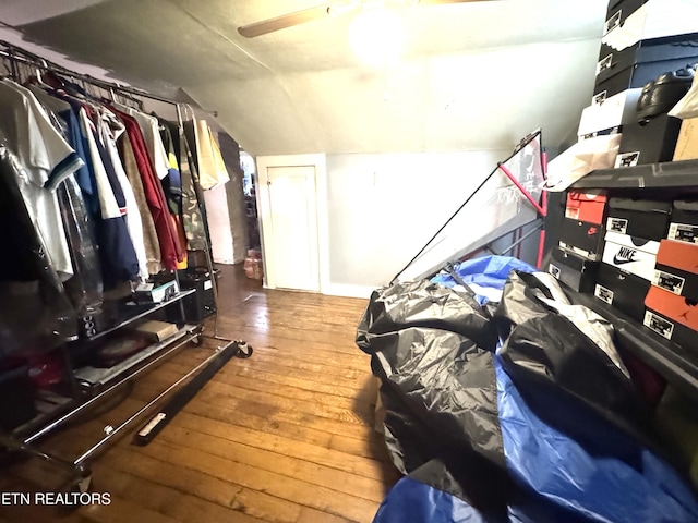 2102 Harvey St, Knoxville, TN 37917 - bedroom with wood-type flooring and lofted ceiling