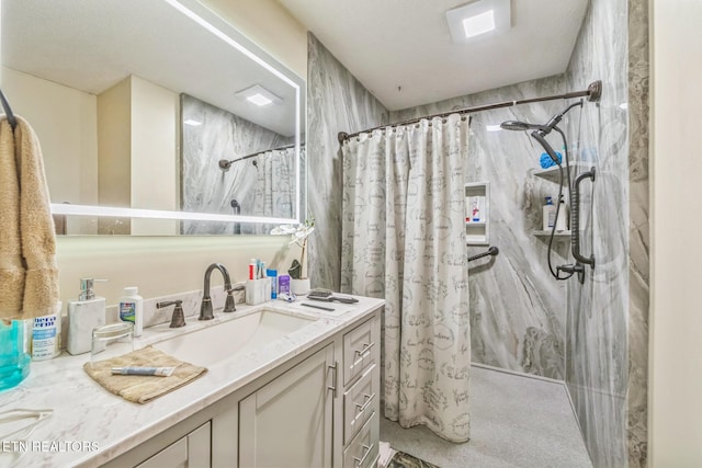 1737 Walker Trl, Sevierville, TN 37876 - full bath with vanity and a shower with curtain