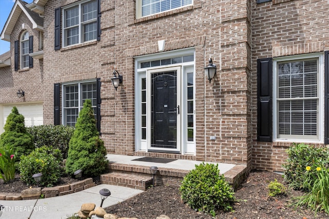 7127 Fieldstone Farms Ln, Knoxville, TN 37921 - entrance to property with brick siding and an attached garage