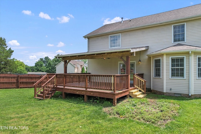 7127 Fieldstone Farms Ln, Knoxville, TN 37921 - rear view of property with a deck