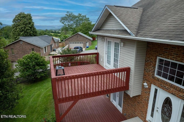 262 Cresent St, Harrogate, TN 37752 - wooden terrace featuring an outbuilding