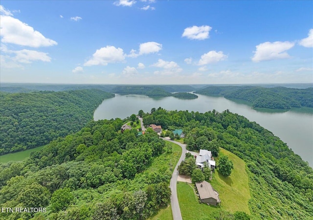 158 Dillon Rd, Baxter, TN 38544 - drone / aerial view of a nearby body of water and a heavily wooded area