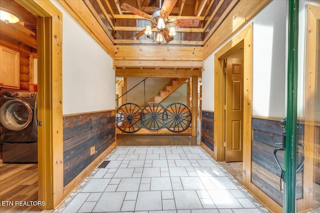 158 Dillon Rd, Baxter, TN 38544 - horse barn featuring washer / clothes dryer