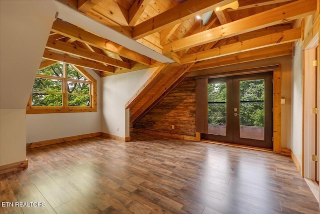 158 Dillon Rd, Baxter, TN 38544 - additional living space with french doors, plenty of natural light, and wood finished floors