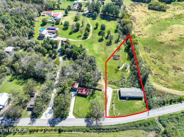 1193 Johnson Rd, Seymour, TN 37865 - aerial view of property's location with property parcel outlined