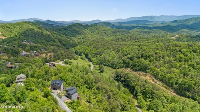 2955 Lightning Strike Dr, Sevierville, TN 37862 - aerial view of a heavily wooded area and mountains