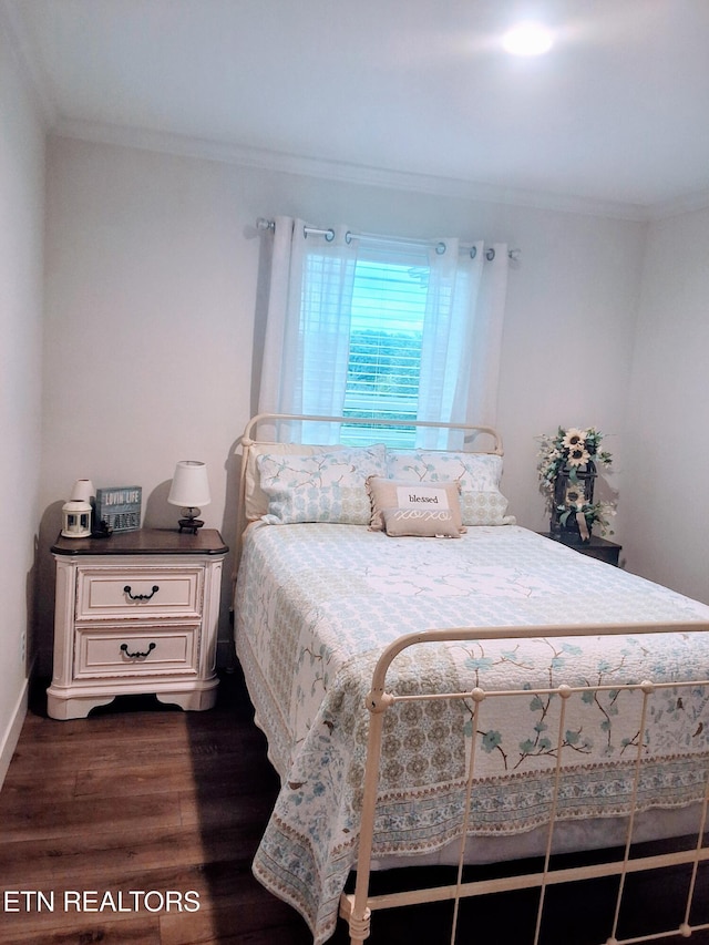 1748 Circle Lake Dr, Dandridge, TN 37725 - bedroom with crown molding and dark wood-style floors