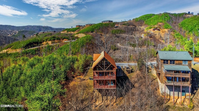 204 Pinnacle Dr, Gatlinburg, TN 37738 - view from above of property featuring mountains