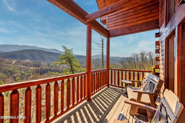 204 Pinnacle Dr, Gatlinburg, TN 37738 - balcony with a mountain view