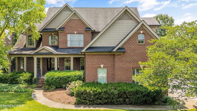 12332 Bonnybridge Ln, Knoxville, TN 37922 - view of front of home with roof with shingles and brick siding