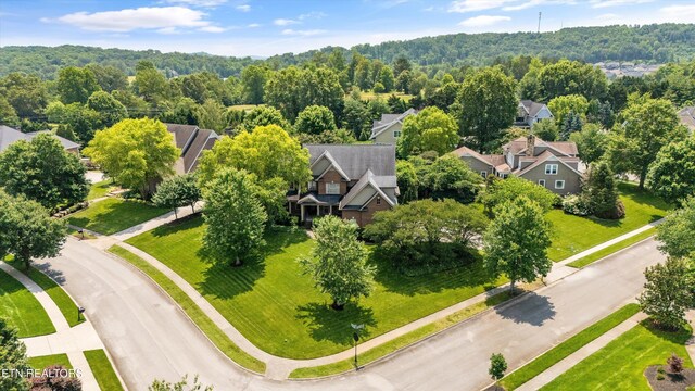 12332 Bonnybridge Ln, Knoxville, TN 37922 - aerial perspective of suburban area with a heavily wooded area