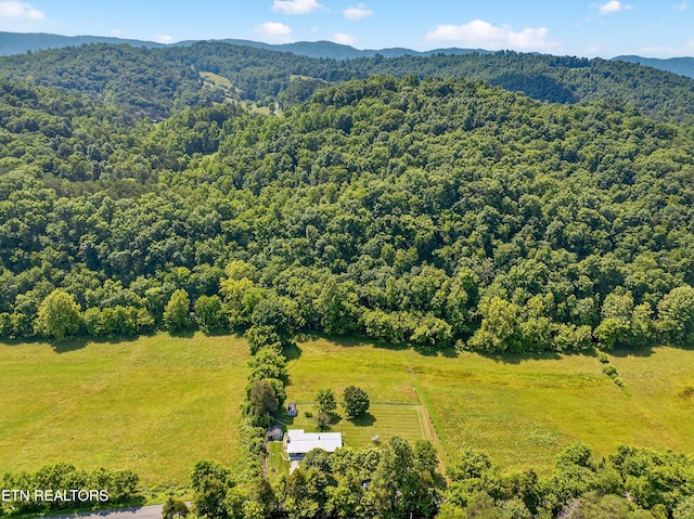 2594 Indian Creek Rd, Thorn Hill, TN 37881 - aerial view of a mountain backdrop and a heavily wooded area