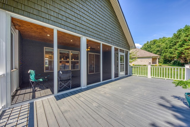 126 Pocola Way, Loudon, TN 37774 - wooden terrace featuring a sunroom