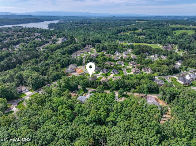 126 Pocola Way, Loudon, TN 37774 - aerial view of property and surrounding area with a forest and a large body of water