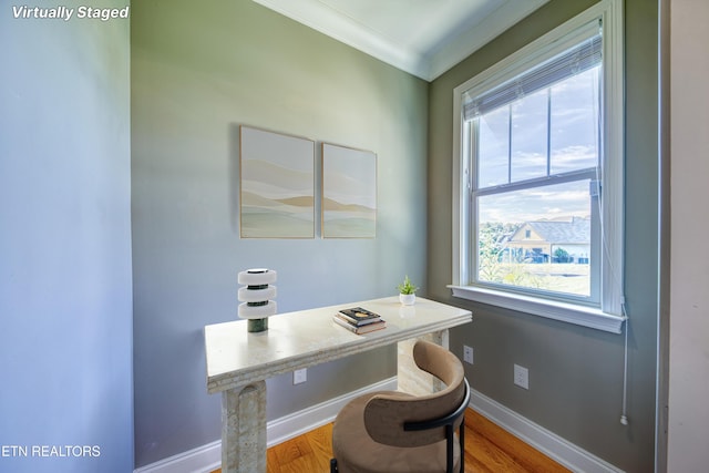 126 Pocola Way, Loudon, TN 37774 - home office featuring ornamental molding and wood finished floors