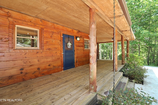 495 Bear Hollow Rd, Oneida, TN 37841 - view of wooden deck