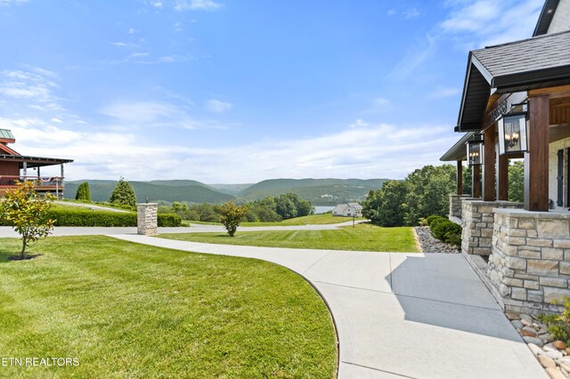 888 Smokey Quartz Blvd, New Tazewell, TN 37825 - view of green lawn with a mountain view
