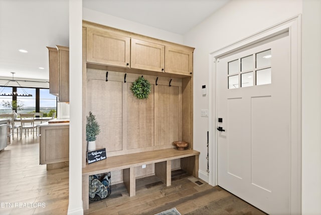 888 Smokey Quartz Blvd, New Tazewell, TN 37825 - mudroom featuring wood finished floors and recessed lighting
