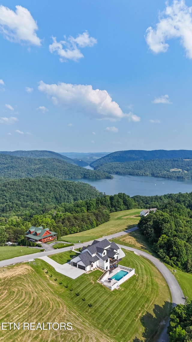 888 Smokey Quartz Blvd, New Tazewell, TN 37825 - bird's eye view of a forest and a nearby body of water