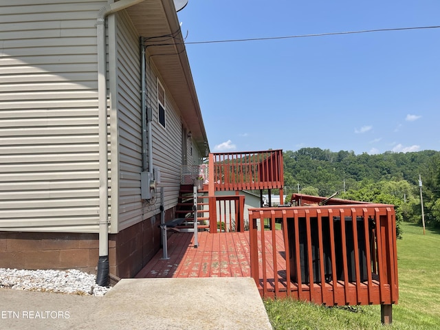 159 Emory Ln, Tazewell, TN 37879 - view of wooden terrace