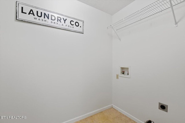 340 Mountain View Ests, Caryville, TN 37714 - washroom featuring hookup for an electric dryer, hookup for a washing machine, and baseboards