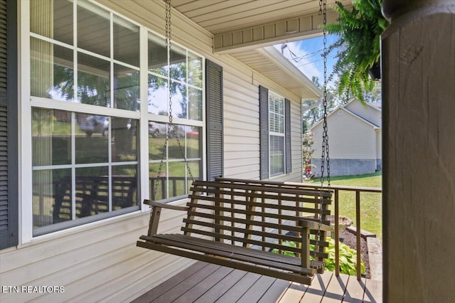 340 Mountain View Ests, Caryville, TN 37714 - view of wooden porch