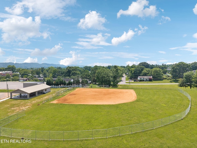 7901 Ewing Rd, Powell, TN 37849 - surrounding community featuring an enclosed horse arena, a mountain view, and driveway